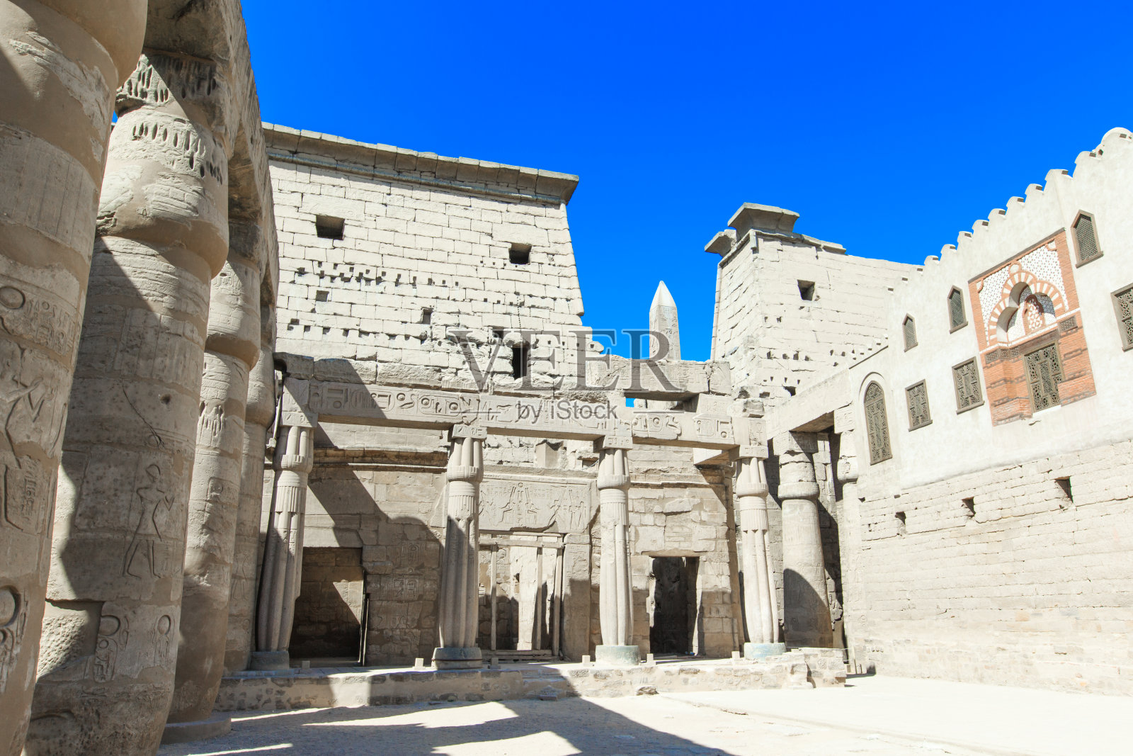 古埃及卡纳克神庙遗址照片摄影图片