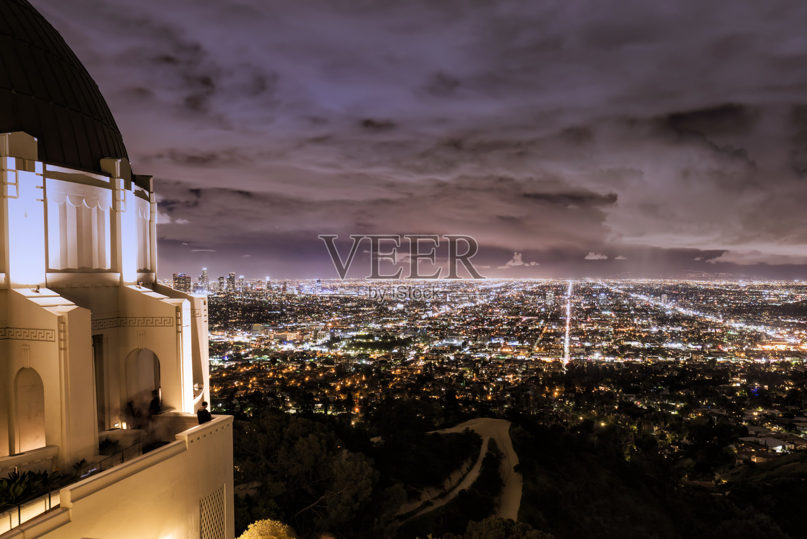 洛杉矶城市景观和天文台照片摄影图片