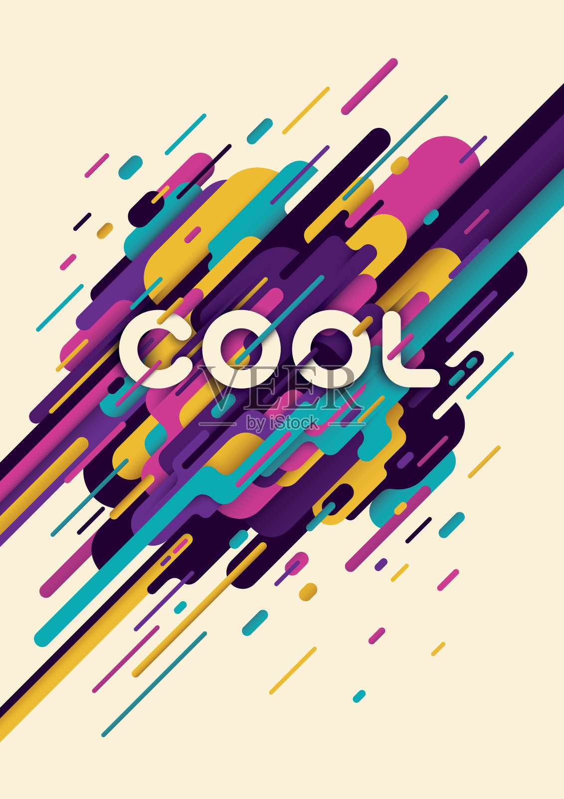 抽象风格的海报。插画图片素材