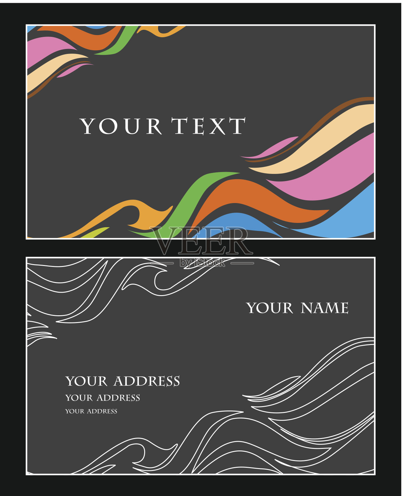 名片设置设计模板素材