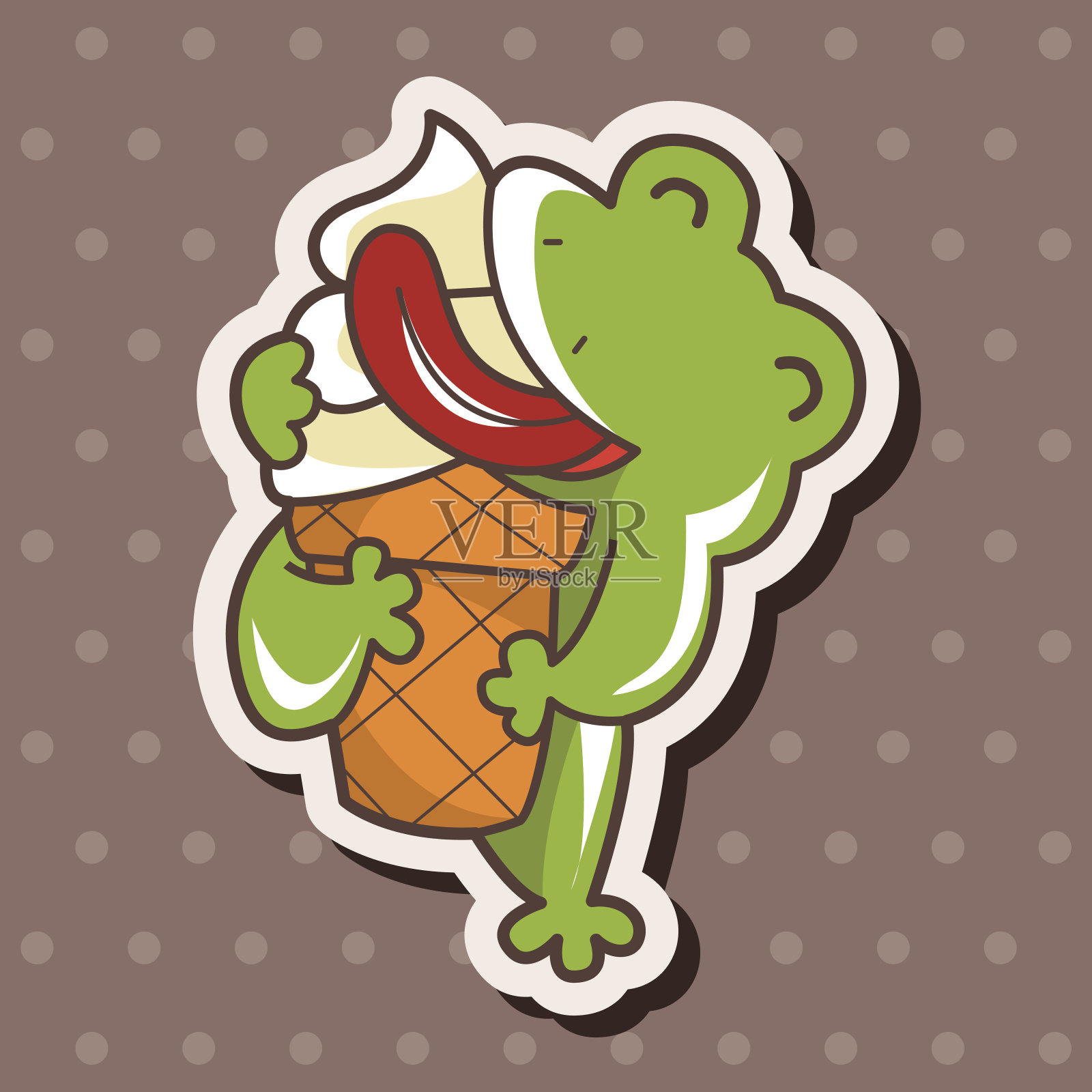 动物青蛙夏季卡通主题元素设计元素图片