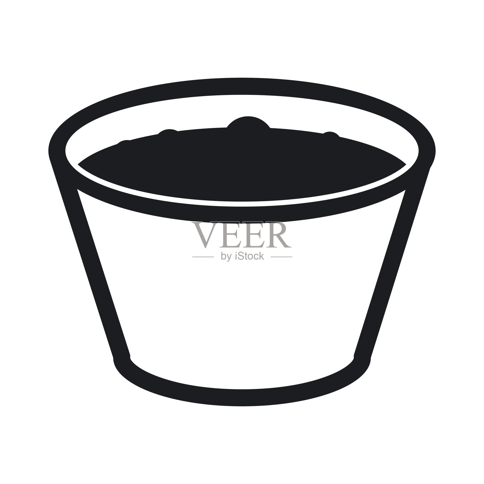 一杯苹果汁图标插画图片素材