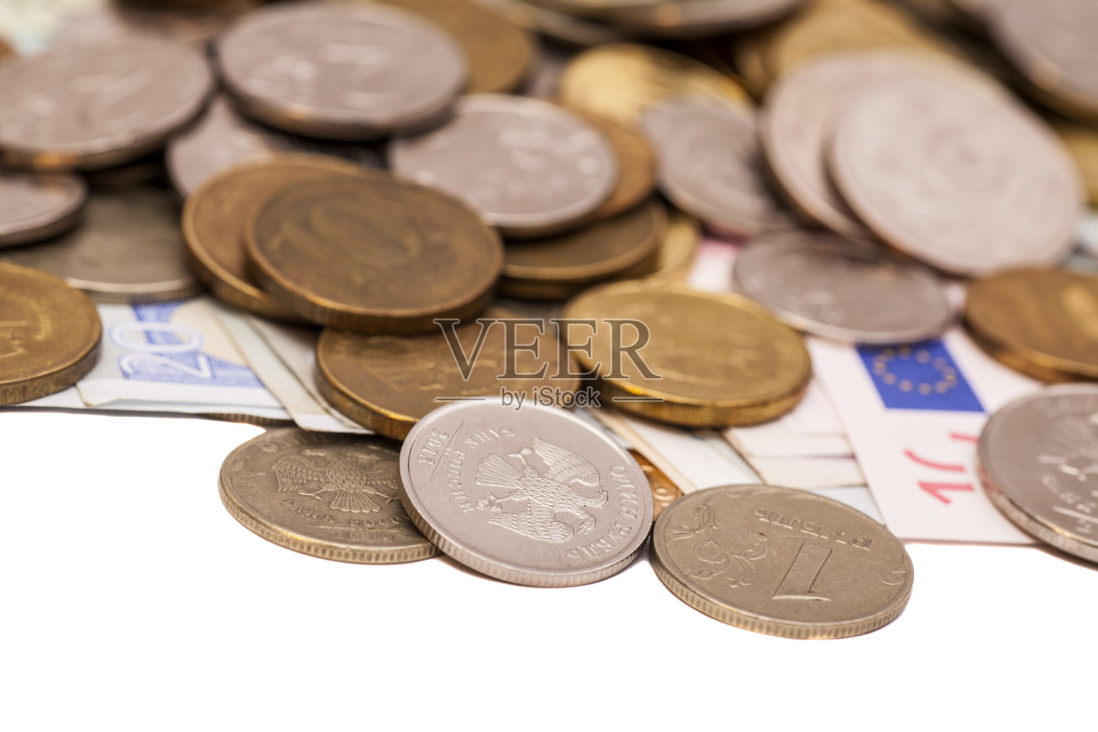 在纸币硬币照片摄影图片