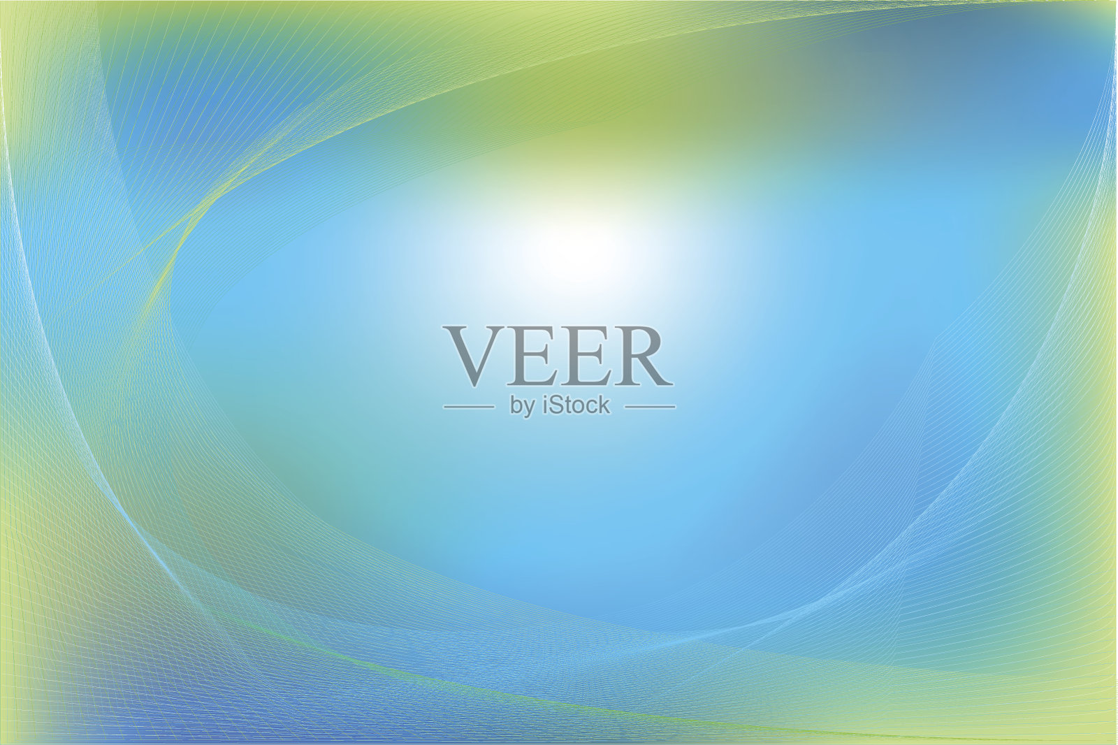 蓝色和绿色抽象背景插画图片素材