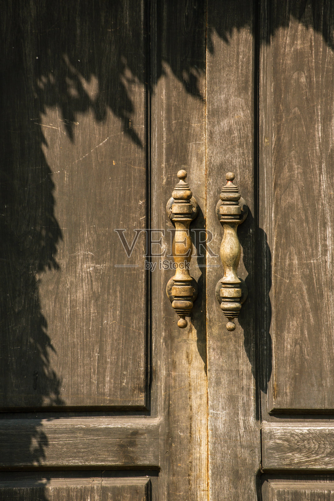 古董木门特写照片摄影图片