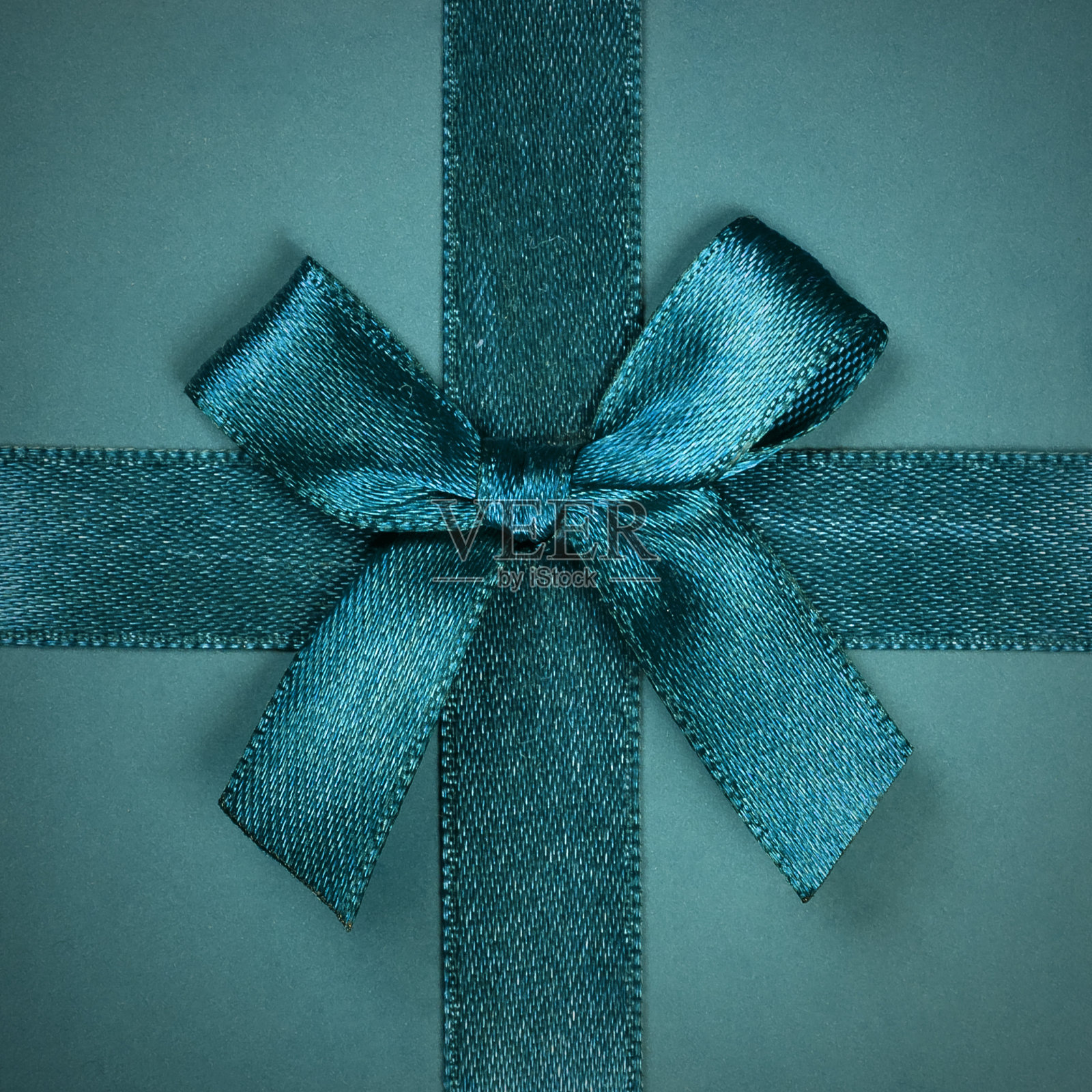 绿松石弓的礼物照片摄影图片