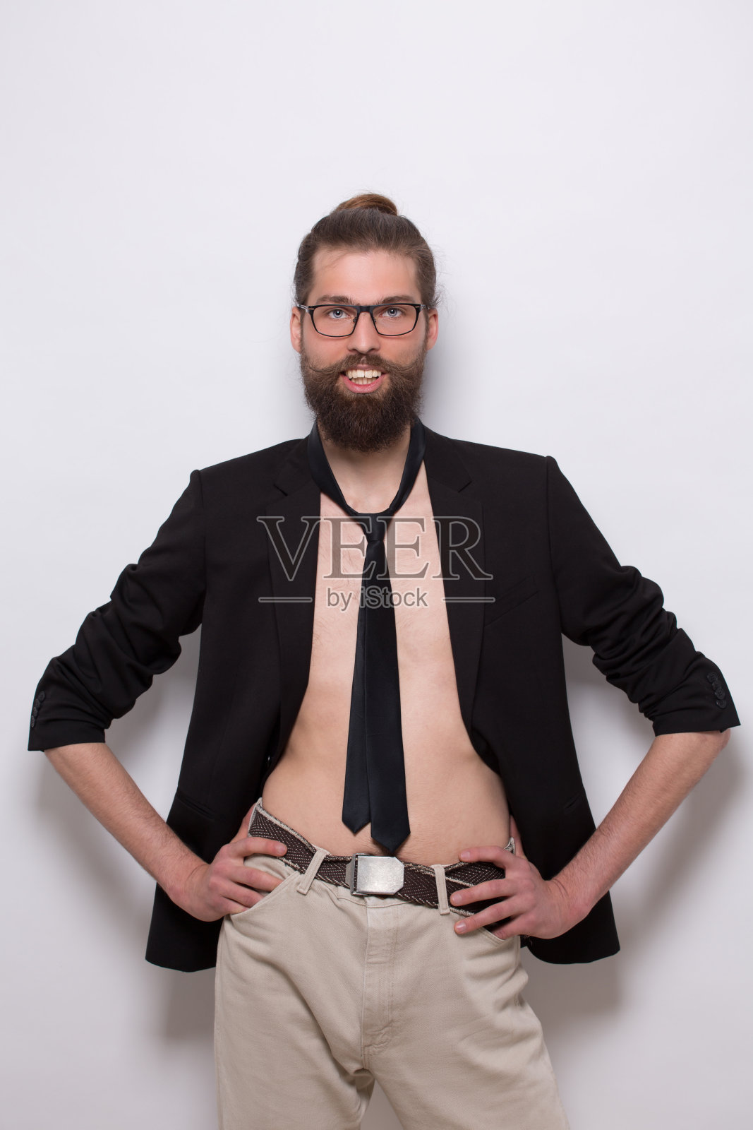 有胡子的模型照片摄影图片