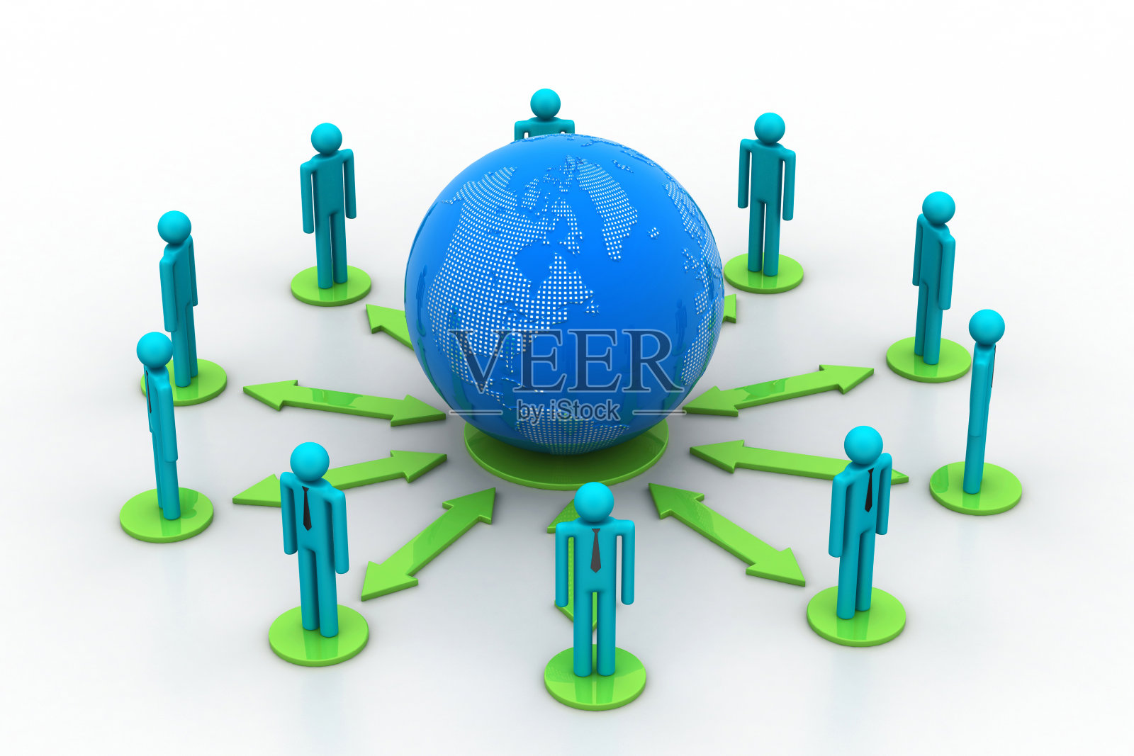 全球商业网络的概念照片摄影图片