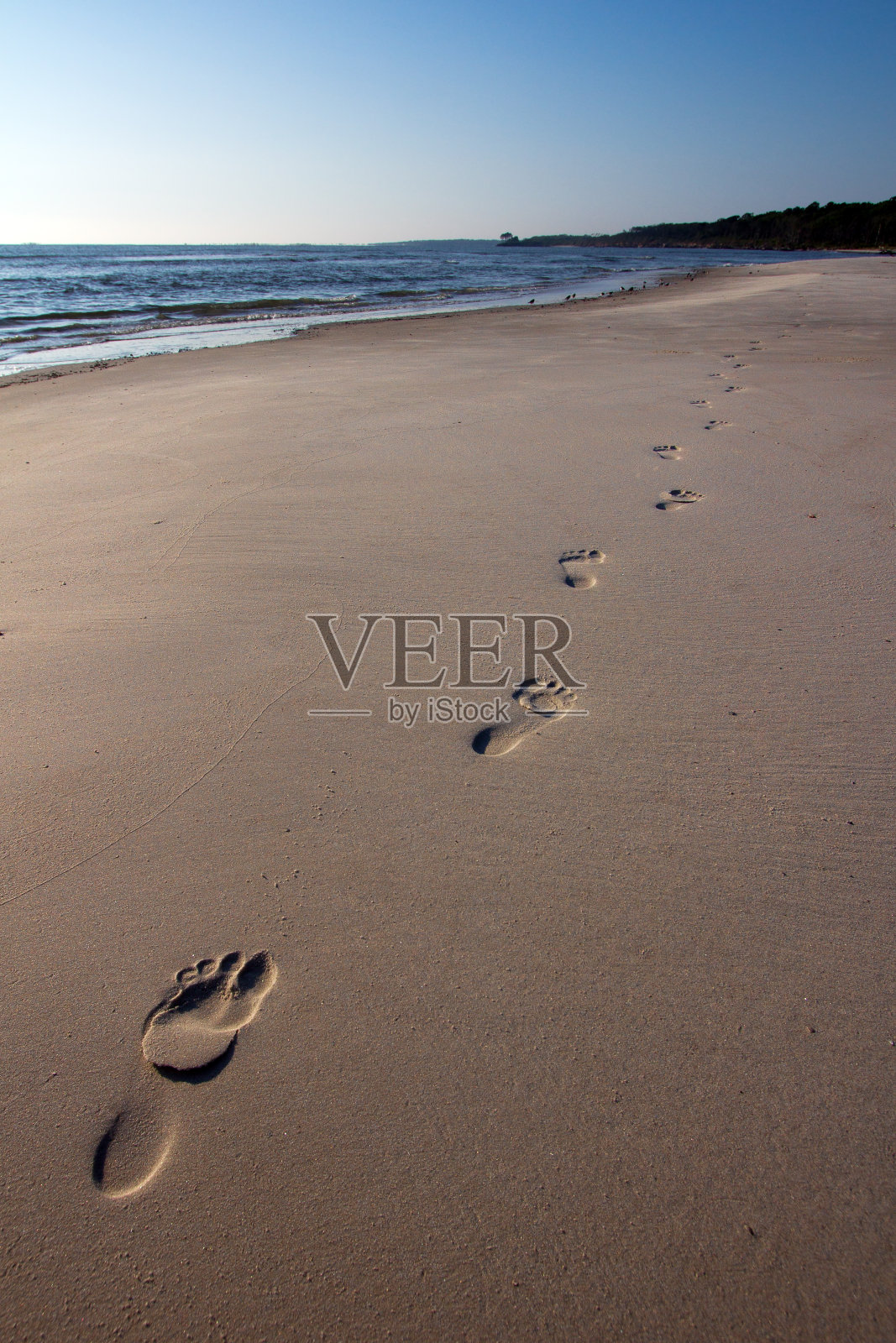 单套脚印照片摄影图片