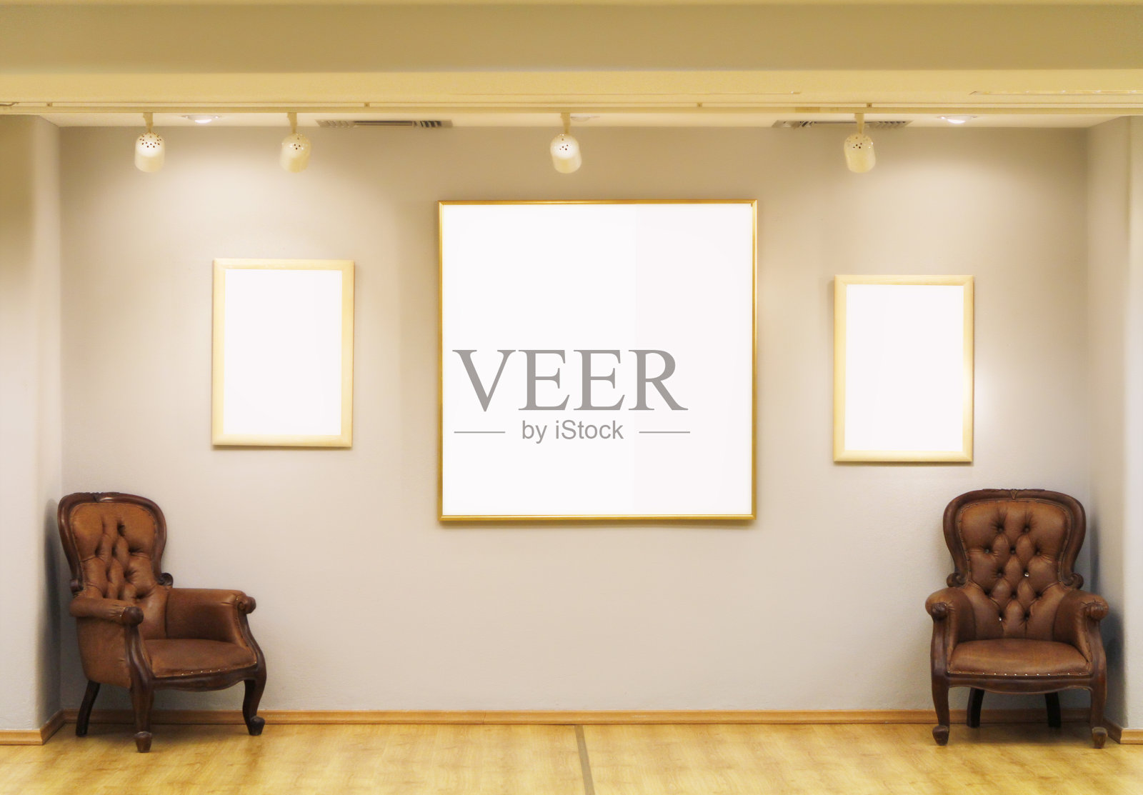 模拟空白海报照片摄影图片