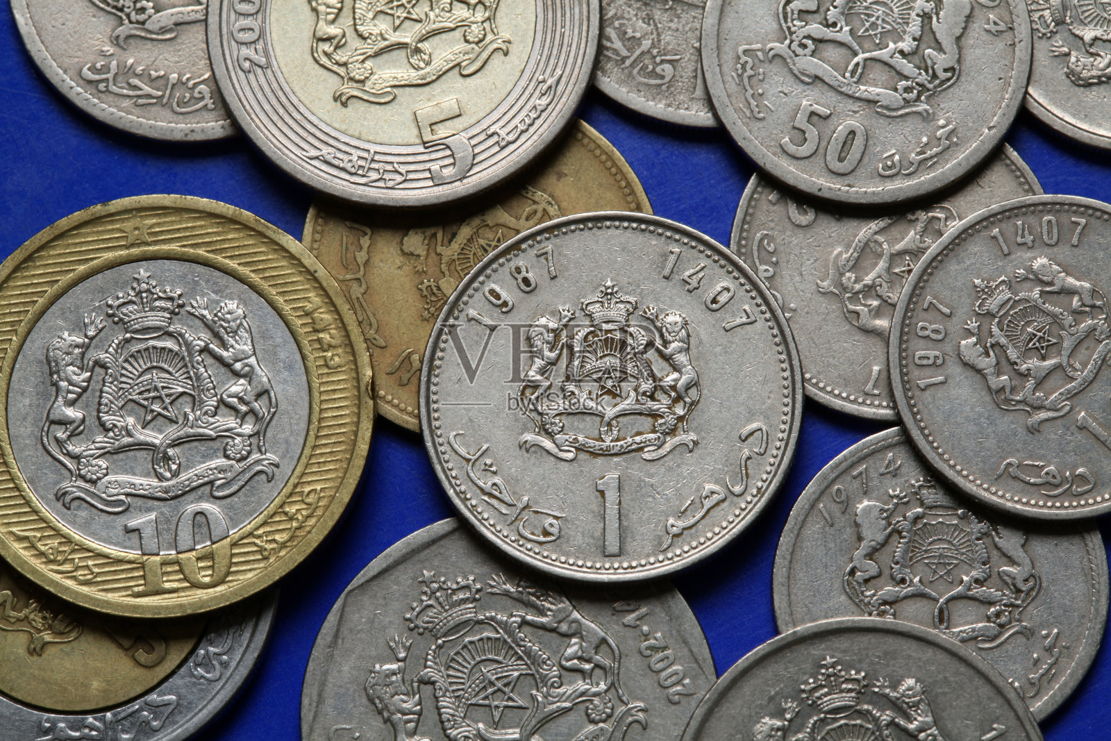 摩洛哥的硬币照片摄影图片