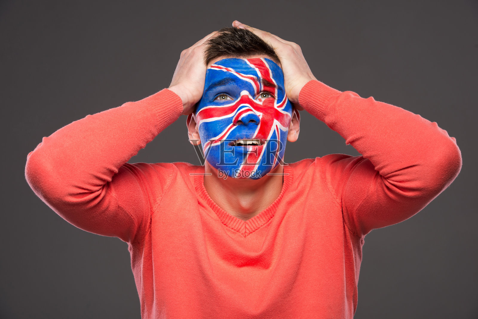 面对艺术。旗帜。照片摄影图片