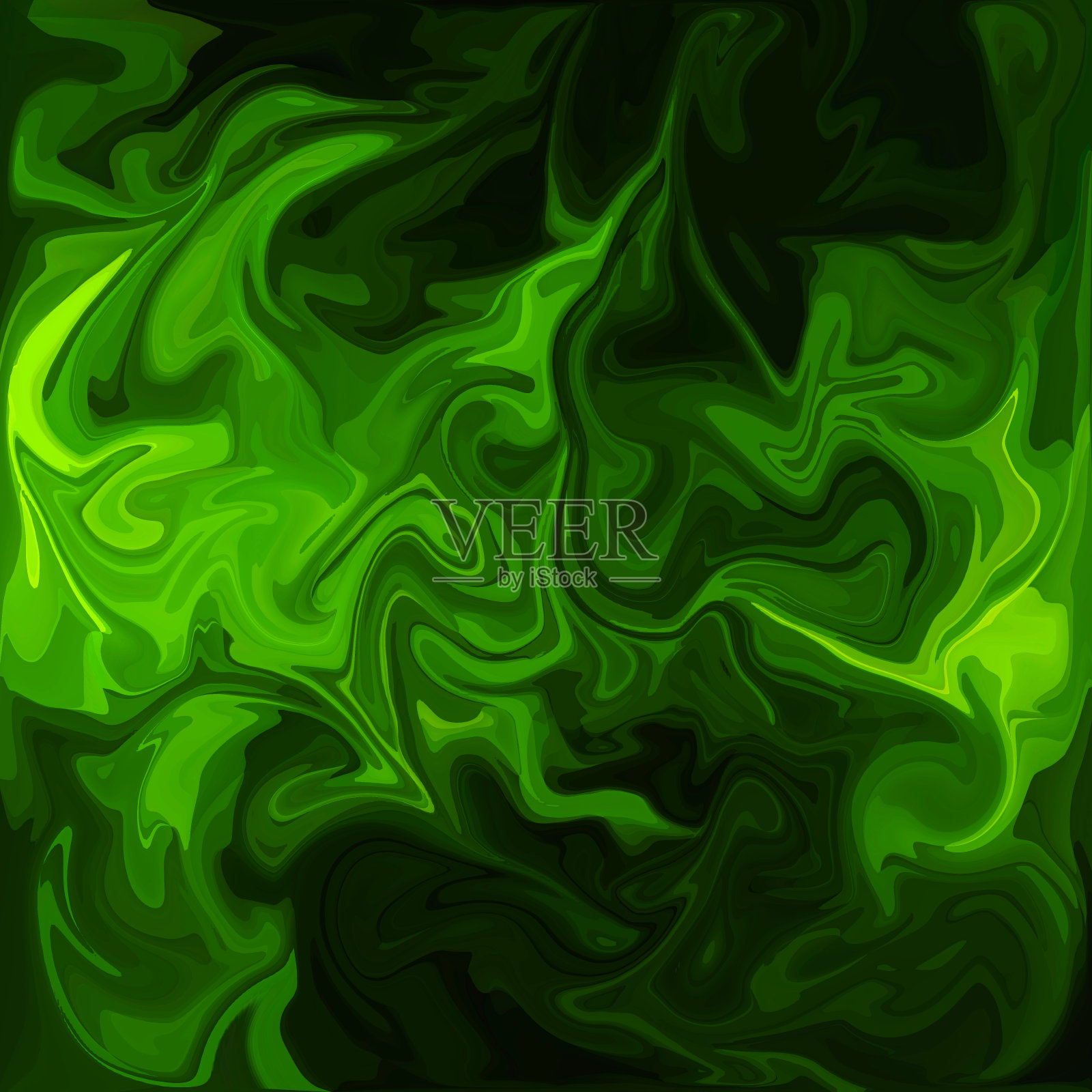 绿色数字丙烯酸的颜色漩涡或类似的大理石扭曲照片摄影图片