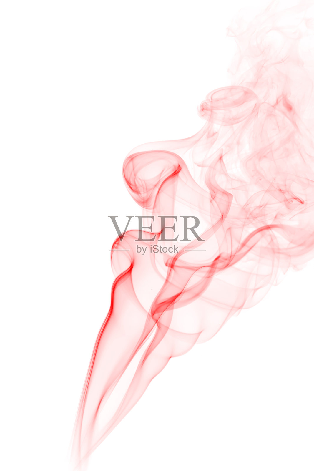 抽象的彩色烟雾在白色的背景照片摄影图片