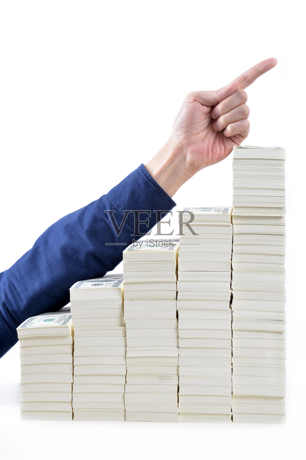 概念媒体报道股票和财务。照片摄影图片