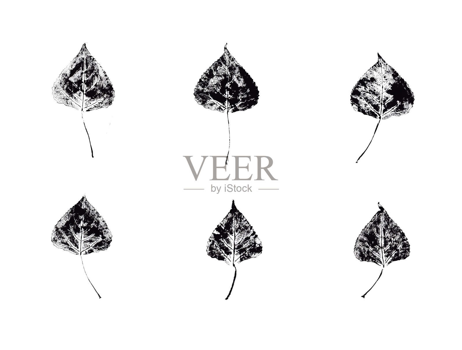 原始自然打印插画图片素材