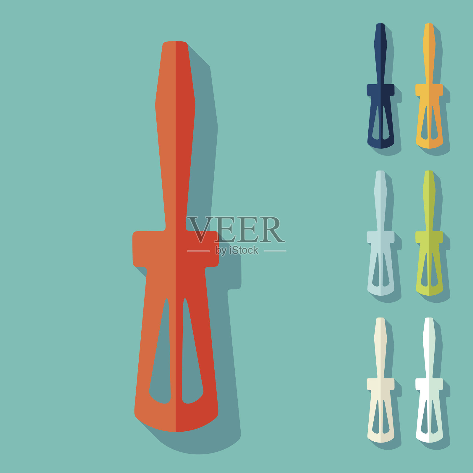 平面设计:螺丝刀插画图片素材