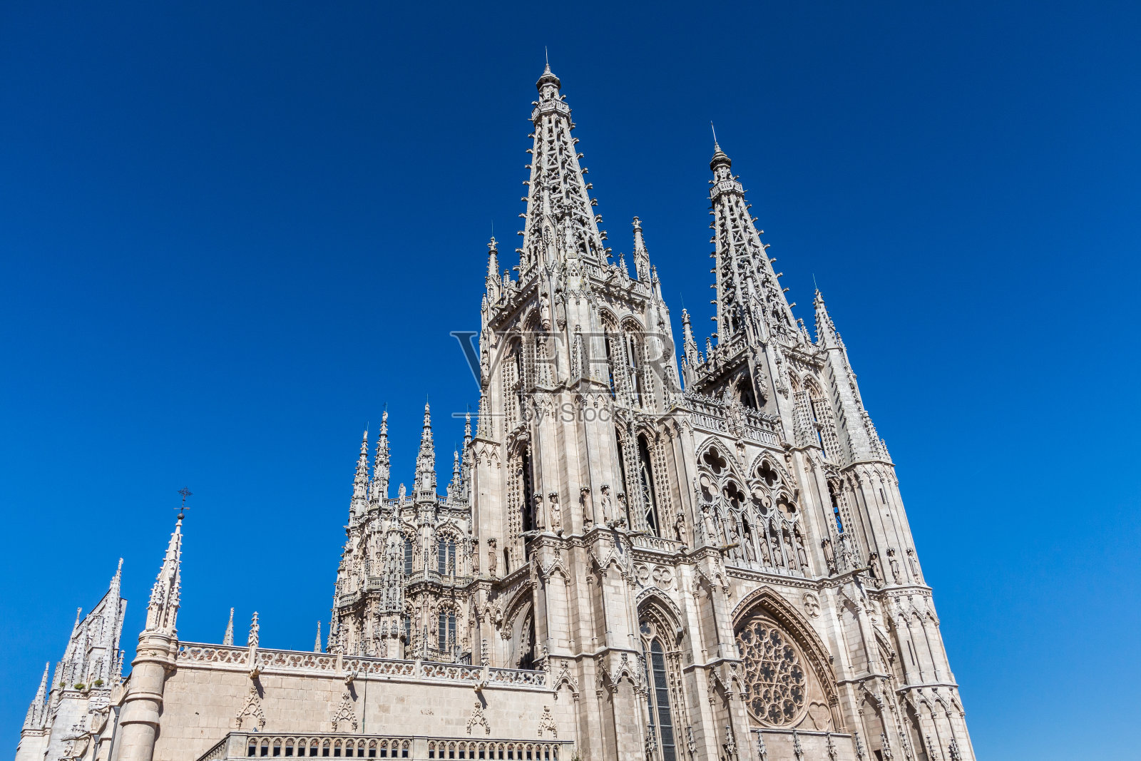 布尔戈斯大教堂窗户正面照片摄影图片