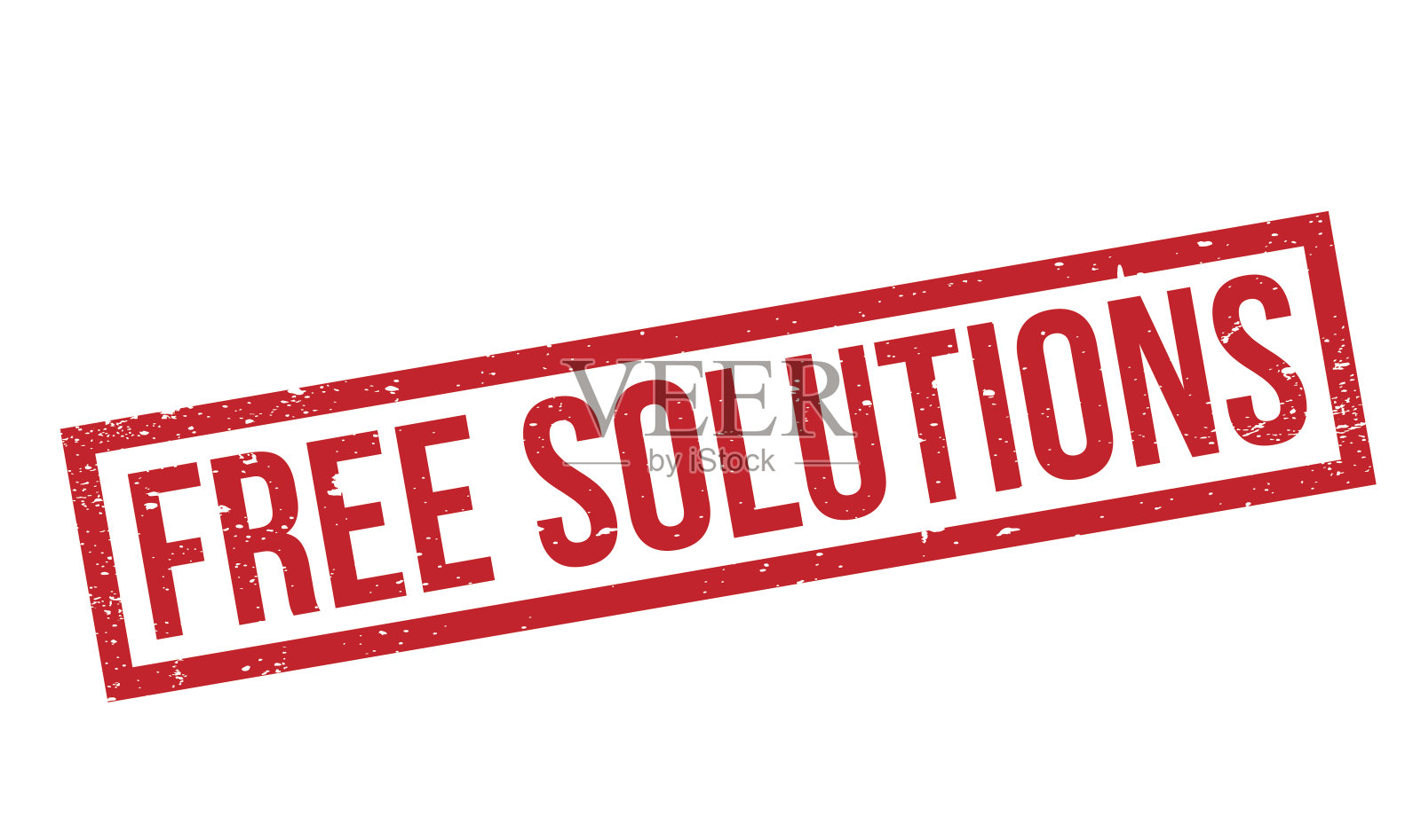Free Solutions橡胶图章插画图片素材