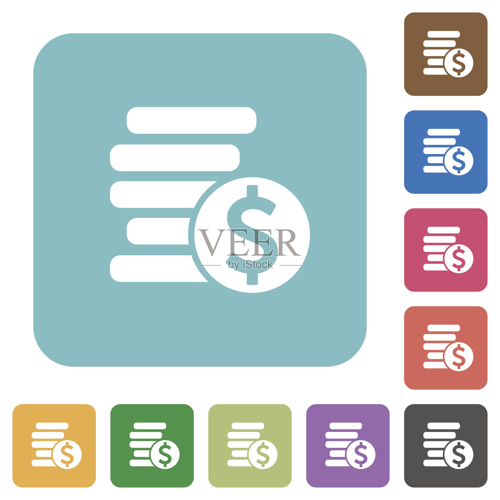 一元硬币图标图标素材