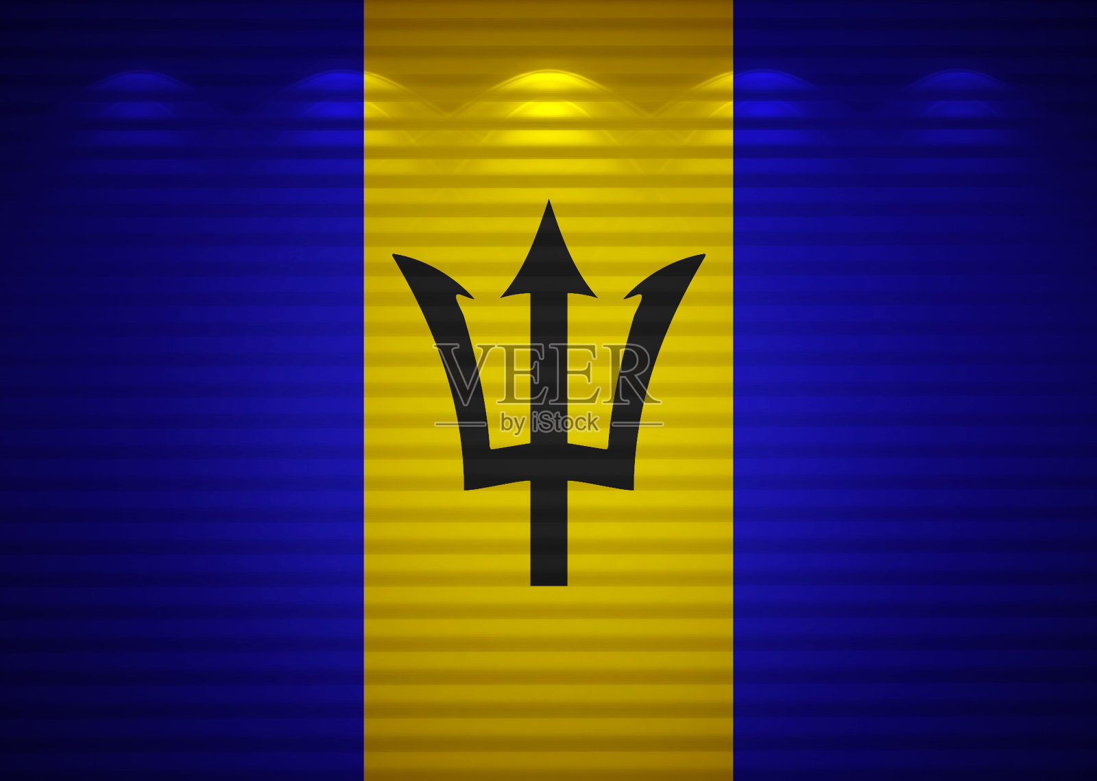 巴巴多斯国旗墙，抽象背景照片摄影图片