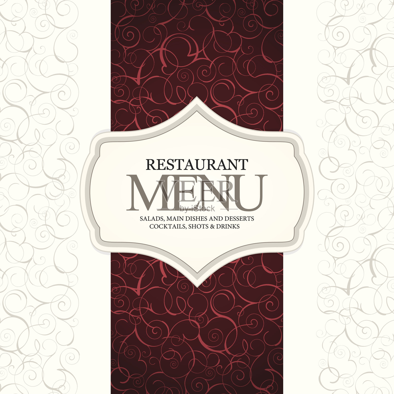 菜单为餐厅，咖啡厅，酒吧，咖啡厅设计模板素材