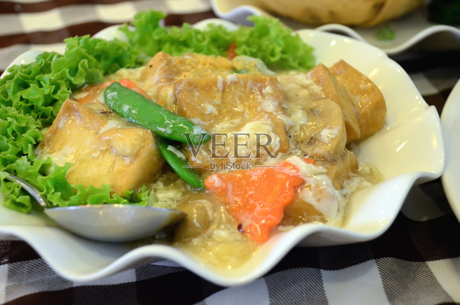 油炸豆腐照片摄影图片