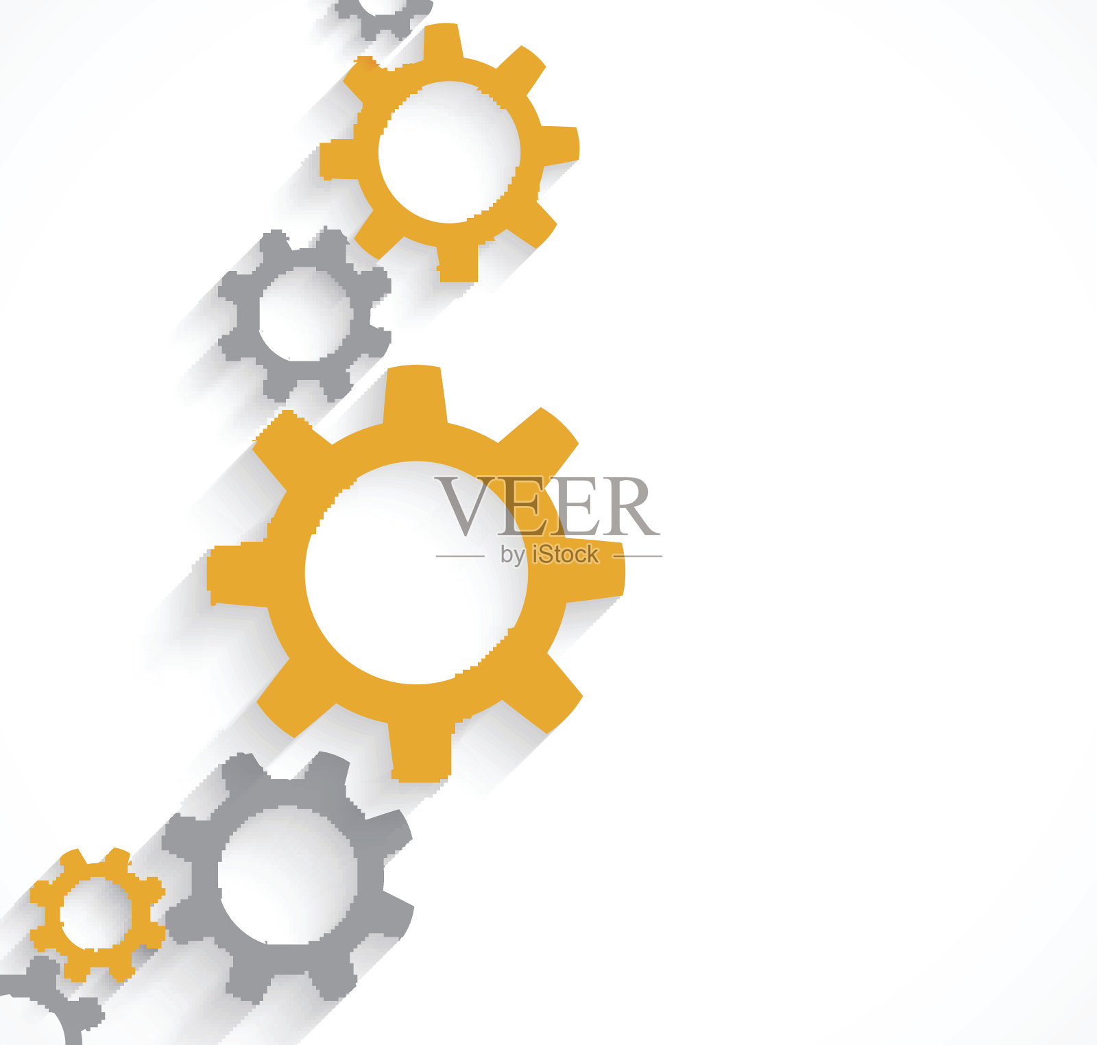 背景与齿轮插画图片素材