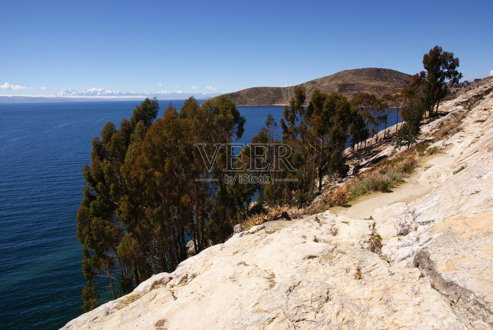 玻利维亚提提卡卡湖太阳岛照片摄影图片