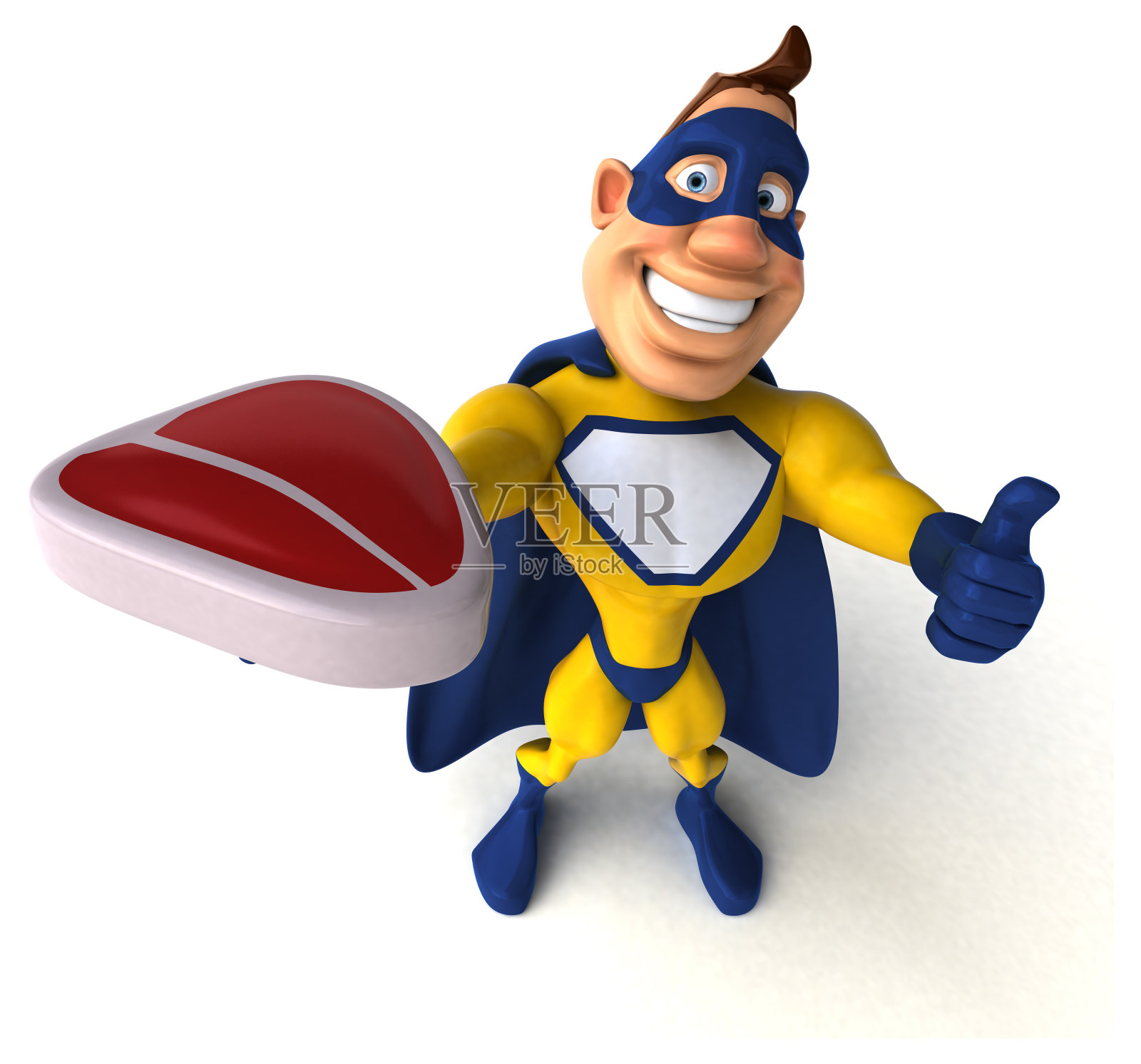 有趣的超级英雄插画图片素材