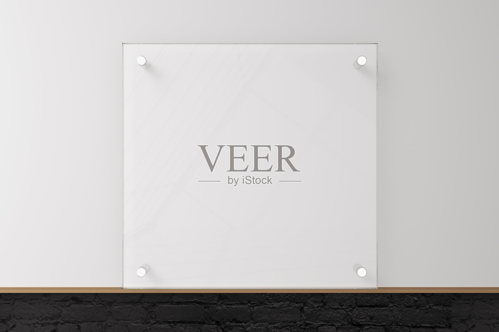 混凝土墙上的玻璃板照片摄影图片