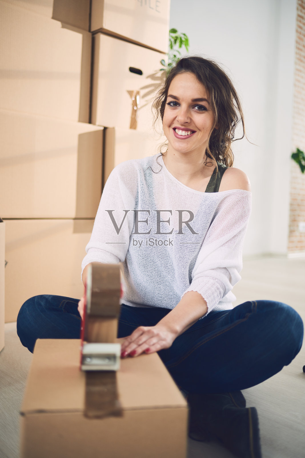 捆扎和包装箱子照片摄影图片