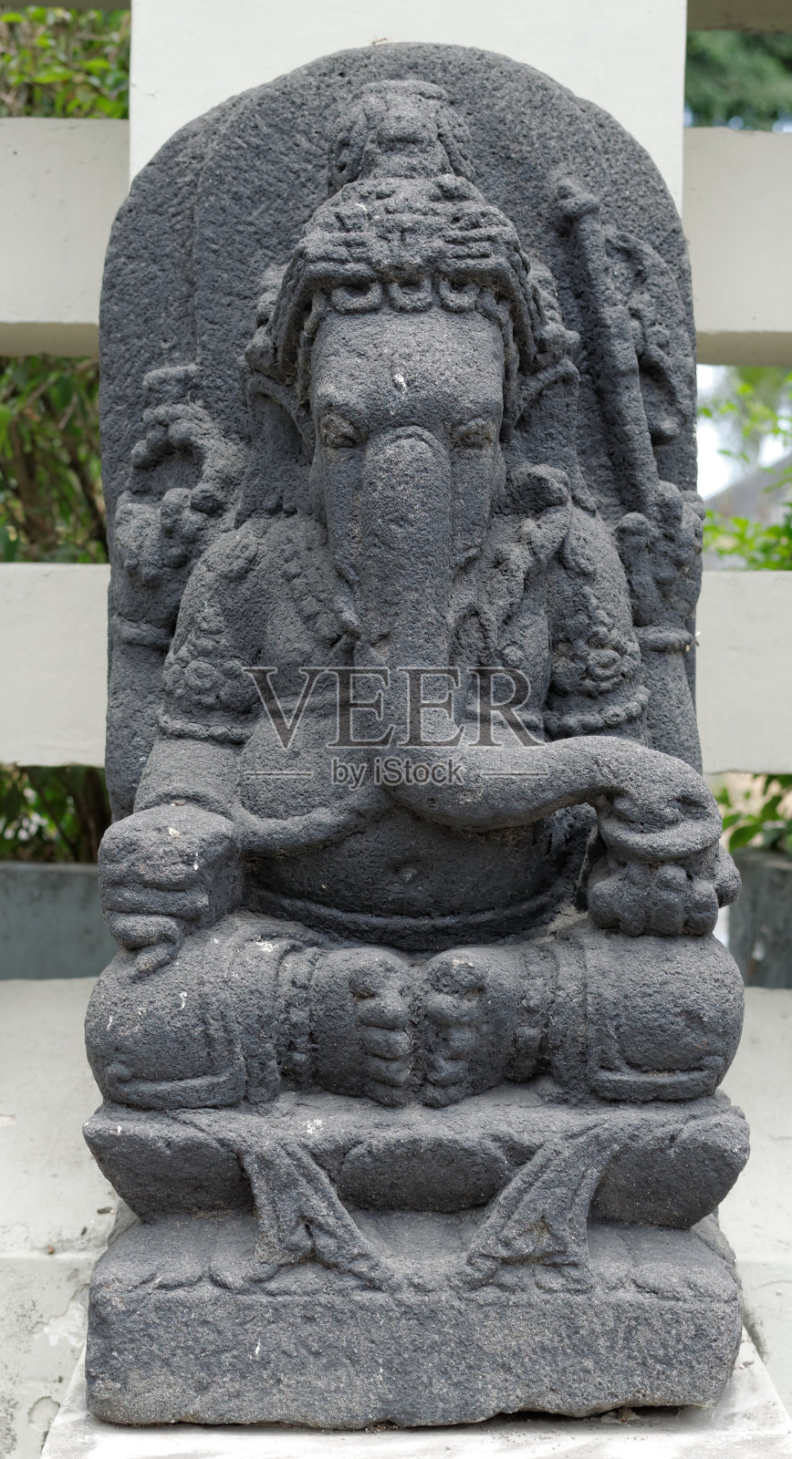 甘尼萨的雕像照片摄影图片