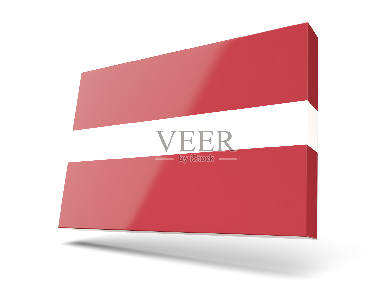 带有拉脱维亚国旗的方形图标照片摄影图片