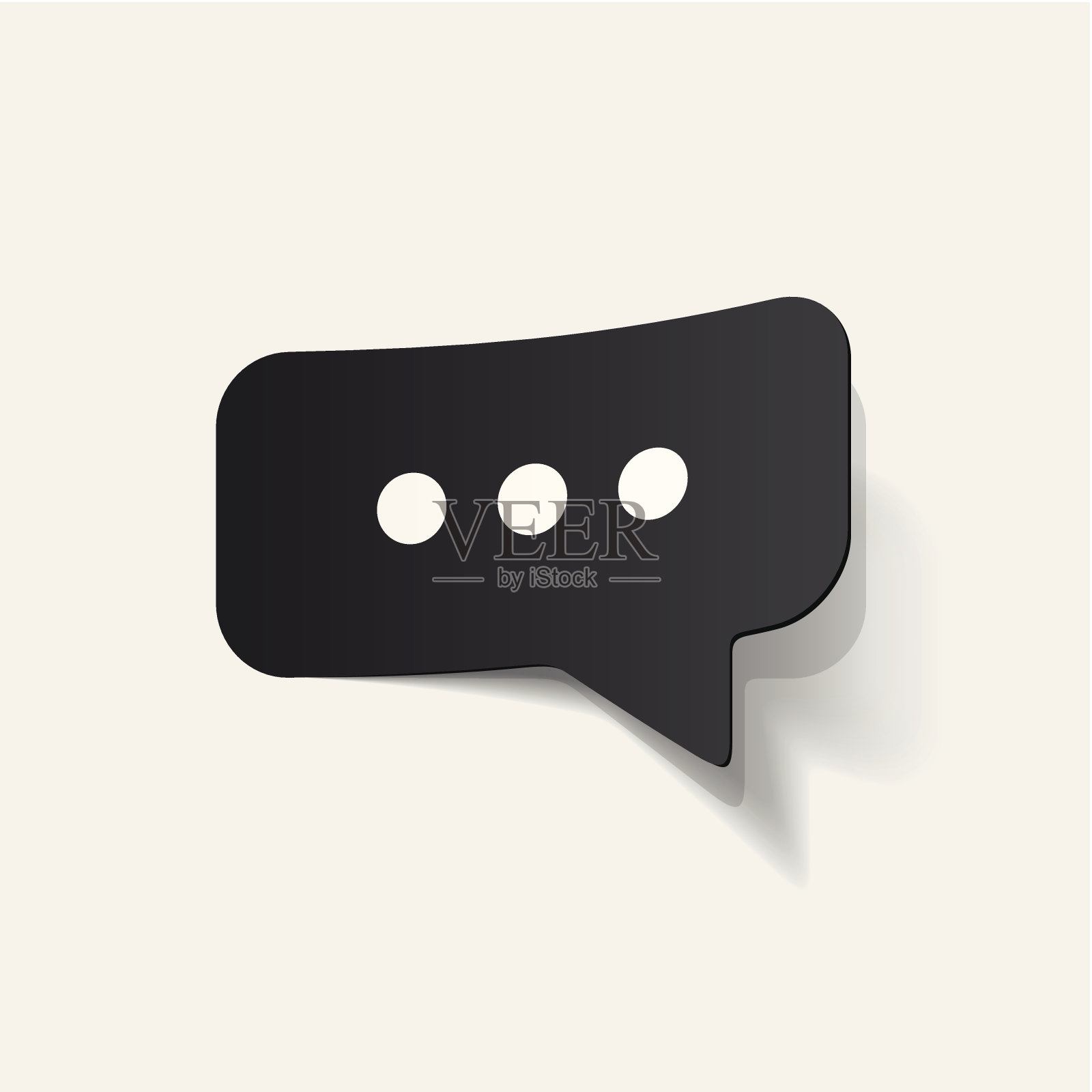 现实的设计元素:泡泡、言语插画图片素材