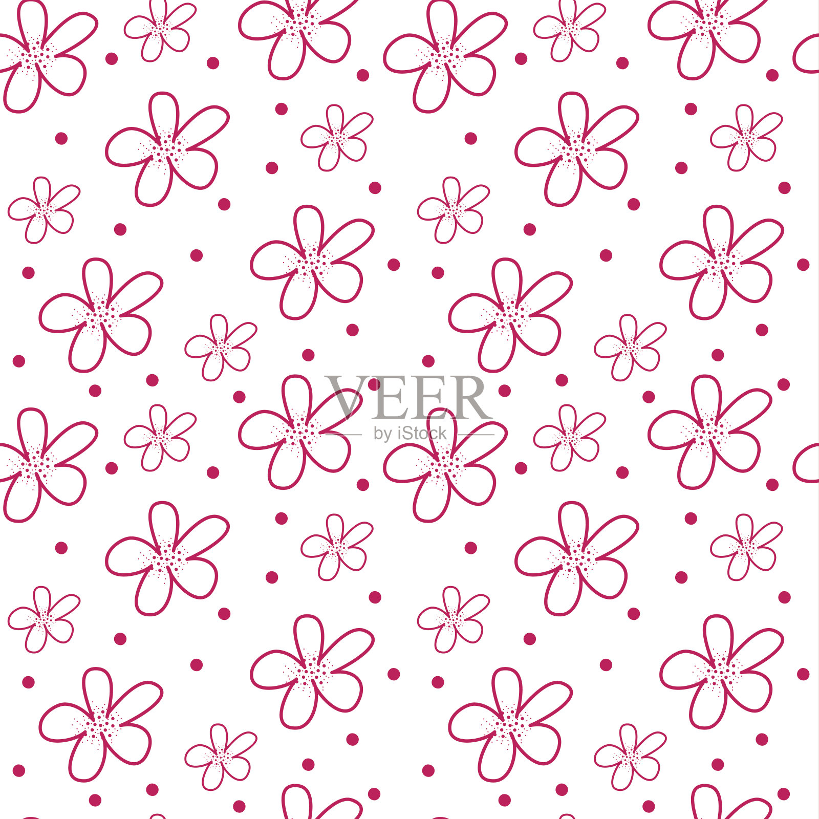 花的背景插画图片素材