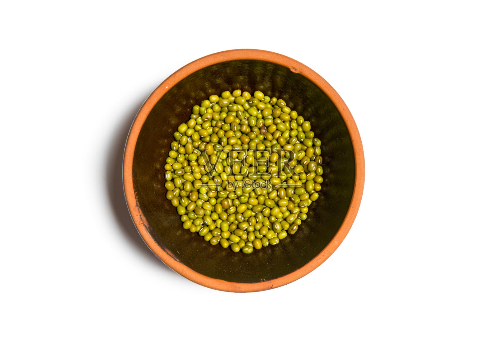 白底绿豆照片摄影图片