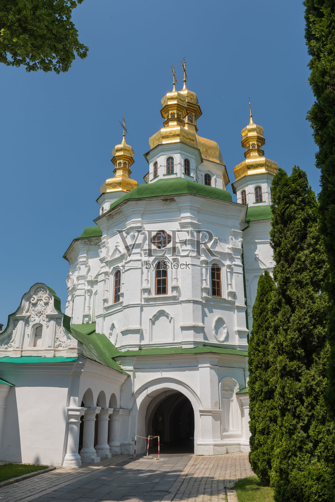 佩切尔斯克拉夫拉的众圣徒教堂照片摄影图片