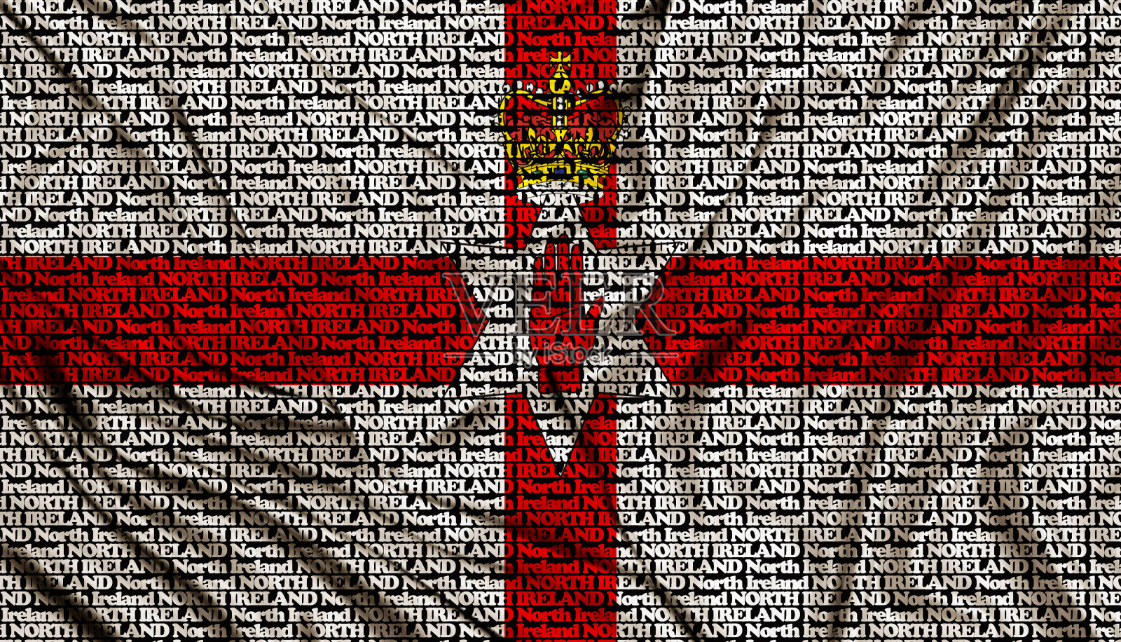 由单词组成的国旗-北爱尔兰照片摄影图片