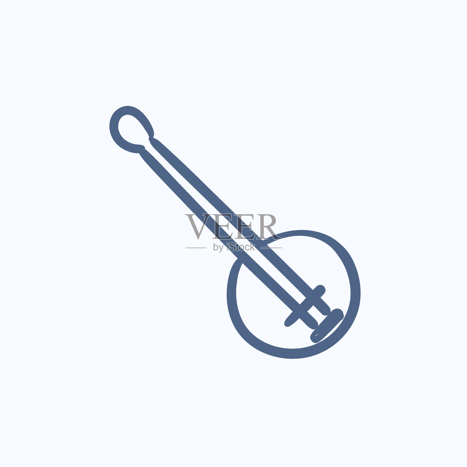 班卓琴草图图标。图标素材