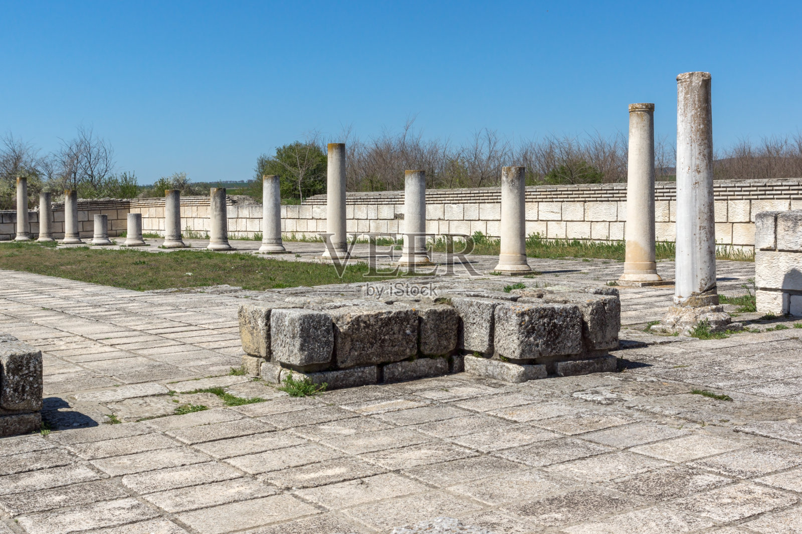 保加利亚普利斯卡大教堂遗址照片摄影图片