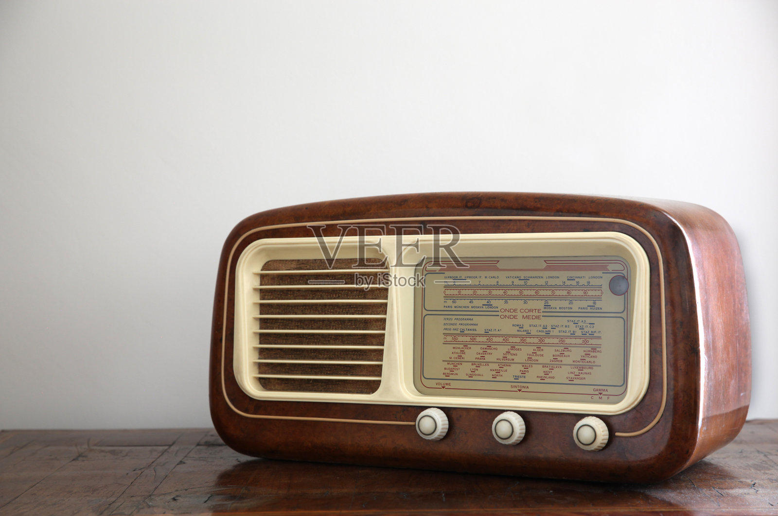 古董无线电(意大利)照片摄影图片