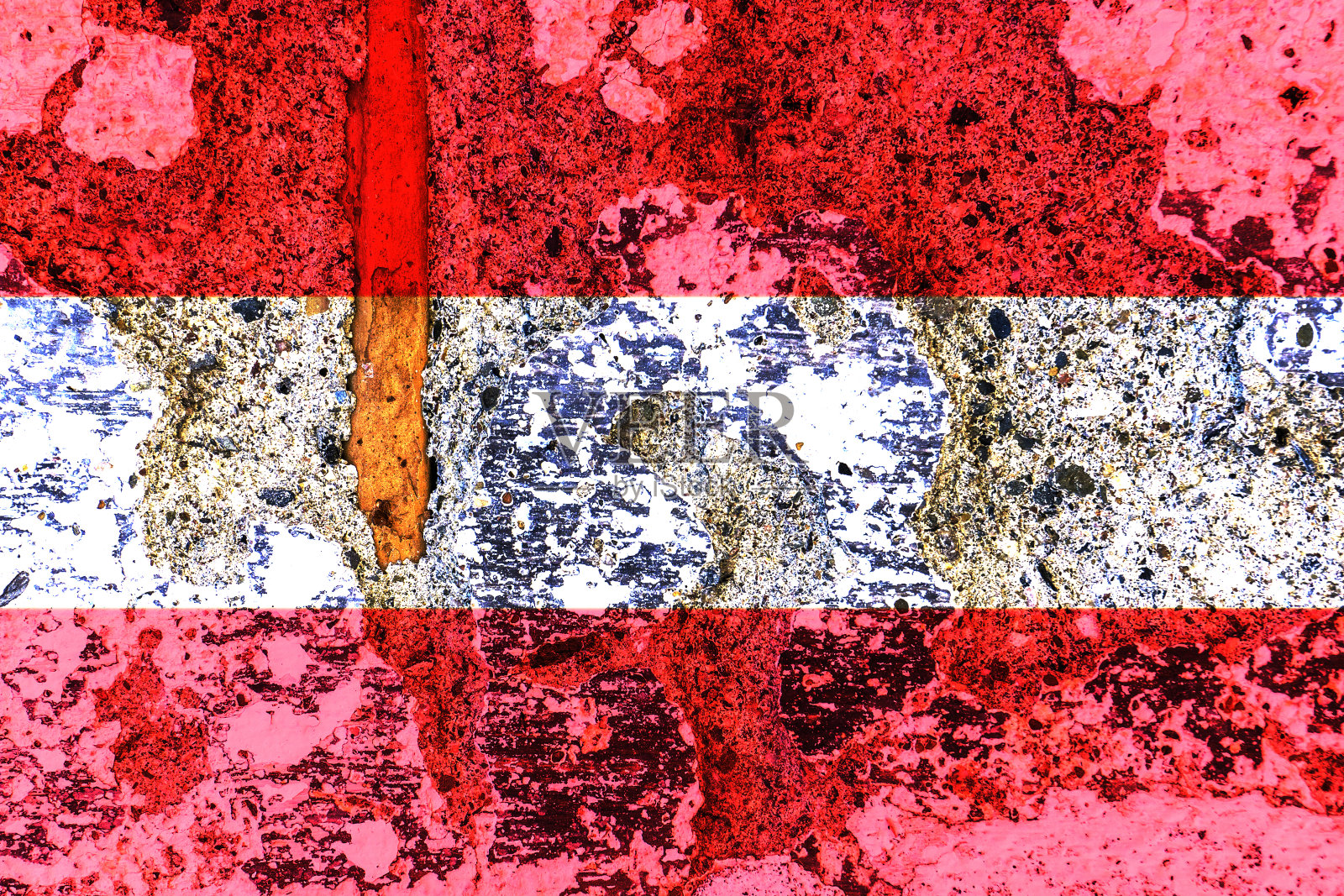 带有旧奥地利国旗纹理的墙壁照片摄影图片