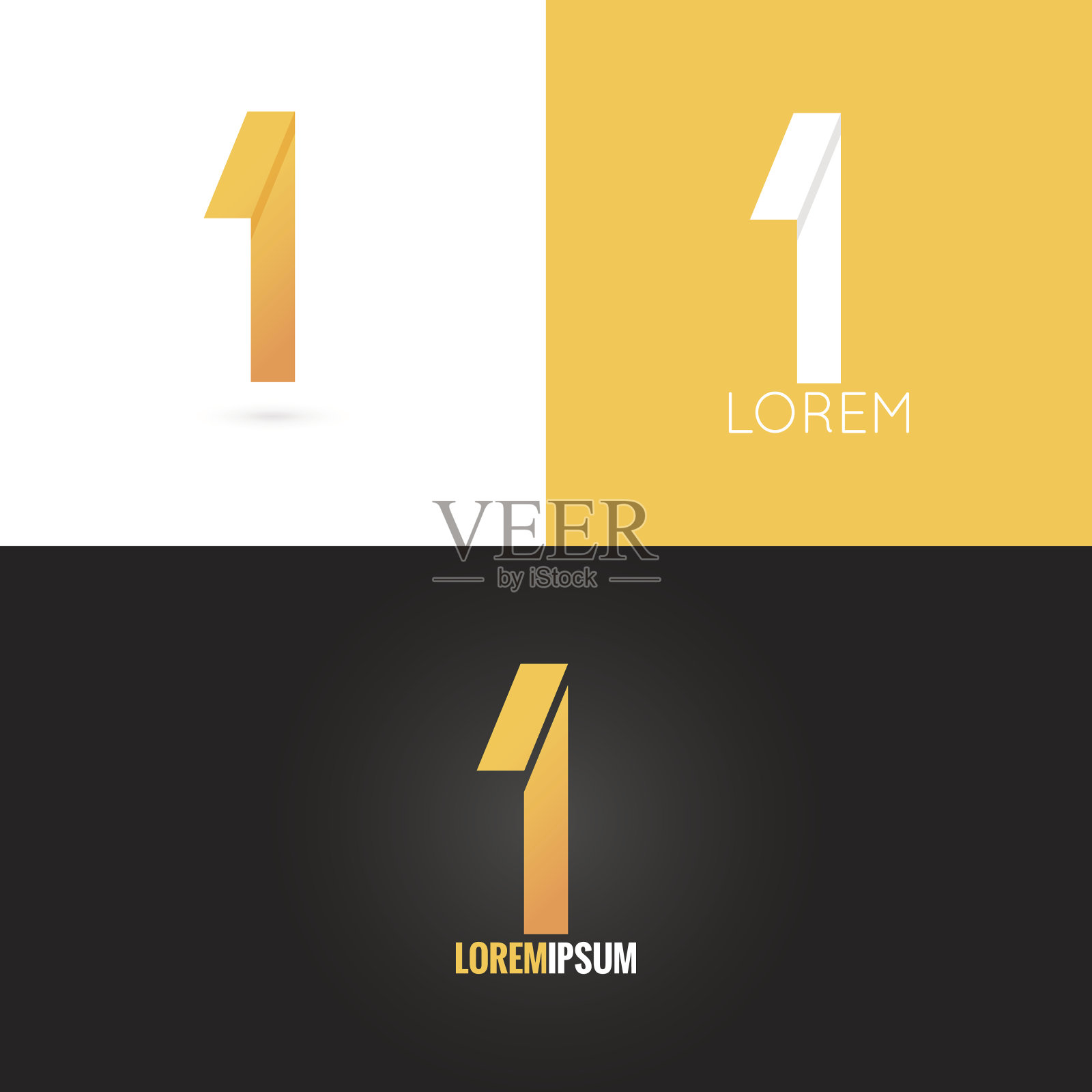 1 . logo设计1图标设置背景插画图片素材