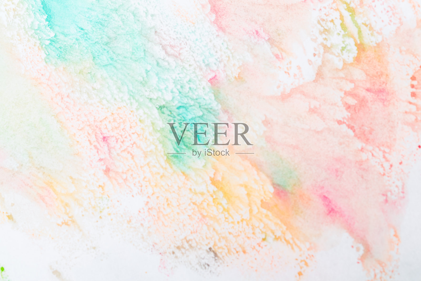 丰富多彩的抽象水彩画。插画图片素材