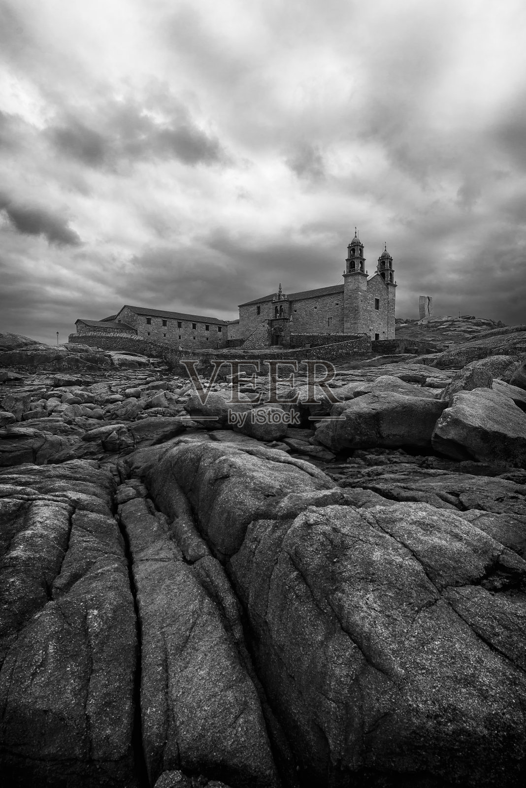 西班牙Muxia的Virxe避难所照片摄影图片