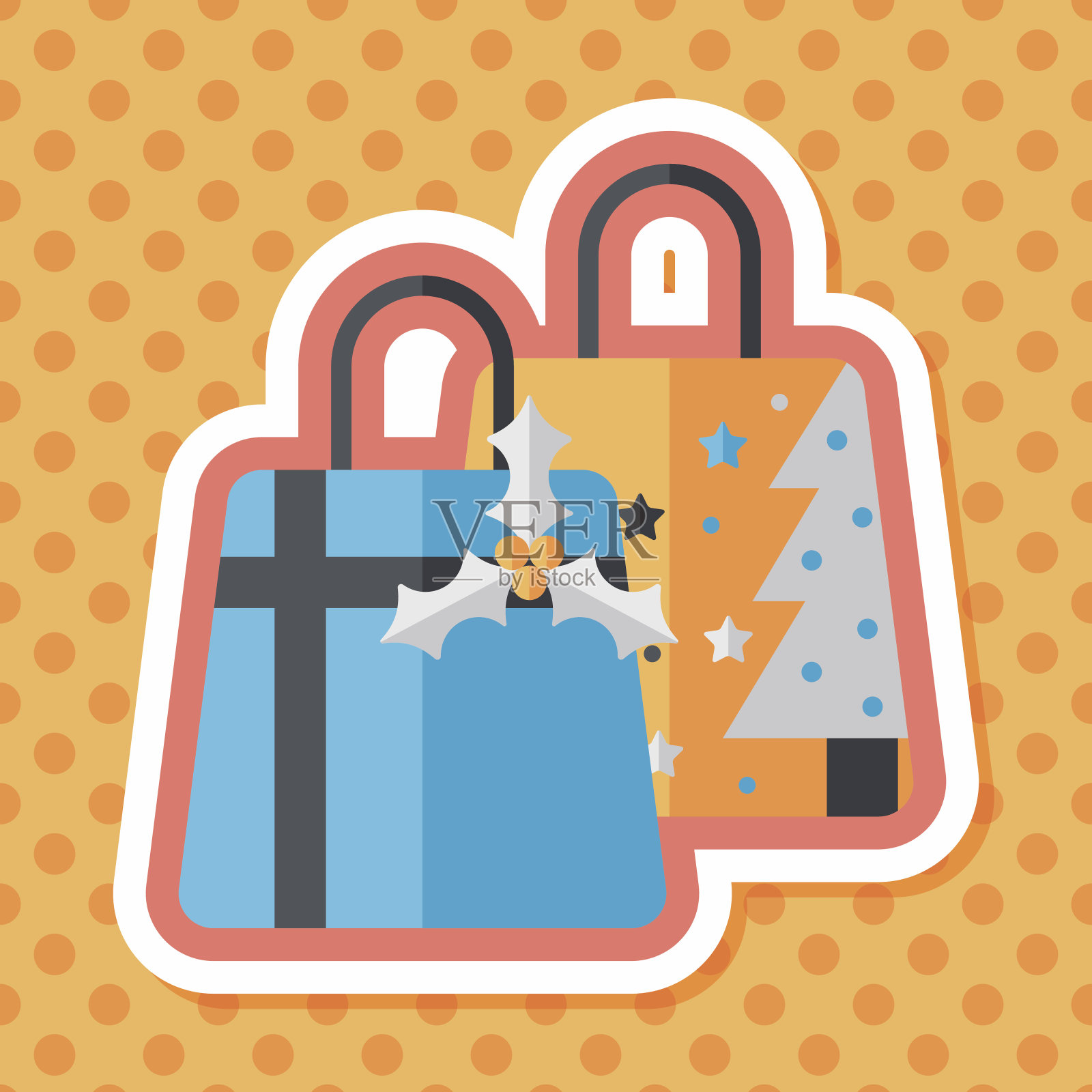 带有长阴影的x射线平面图标，eps10插画图片素材