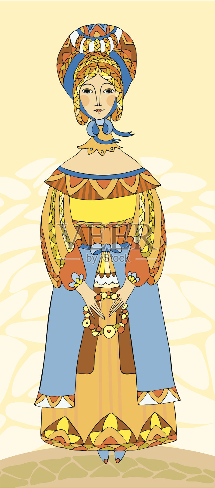 女孩戴帽设计元素图片