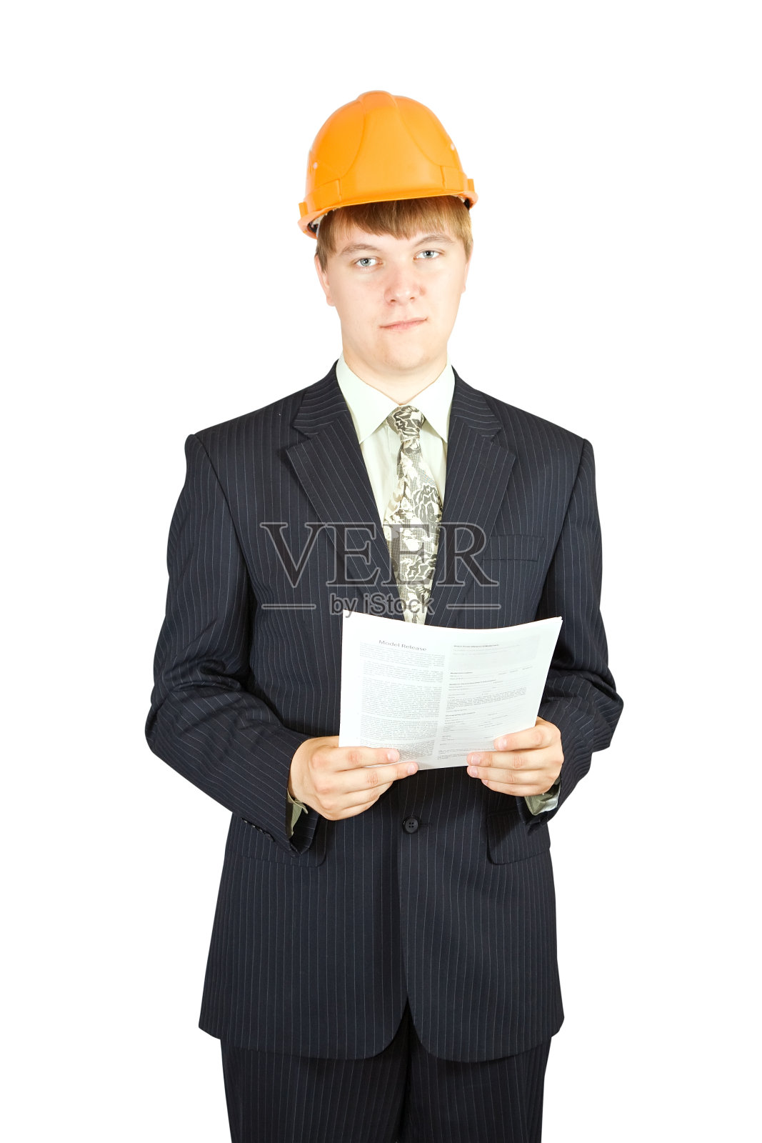 商人的肖像戴安全帽照片摄影图片