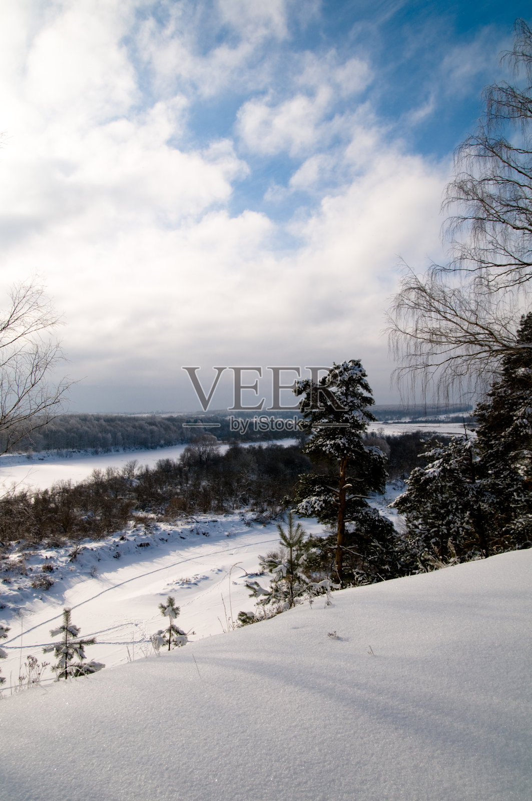 冬天的河照片摄影图片